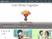 Tablet Screenshot of letuswrite.net
